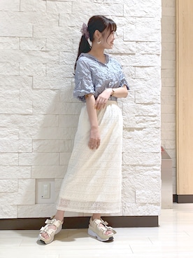 risapi🐰（骨格ウェーブ）さん（レディース・157cm）の夏コーディネート