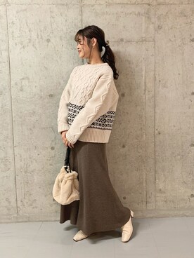 risapi🐰（骨格ウェーブ）さん（レディース・157cm）の冬コーディネート