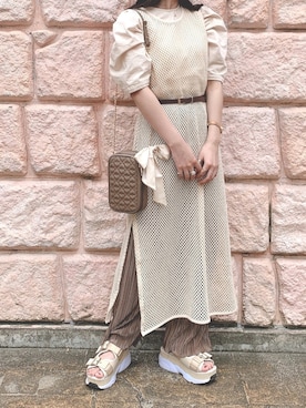 risapi🐰(骨格ウェーブ)さん(レディース・157cm)の夏コーディネート