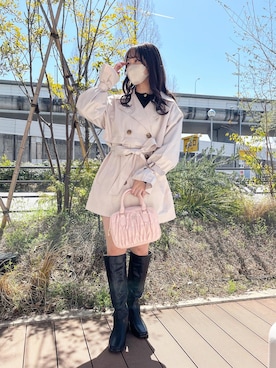 risapi🐰(骨格ウェーブ)さん(レディース・157cm)の春コーディネート