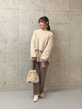 risapi🐰（骨格ウェーブ）さん（レディース・157cm）の冬コーディネート