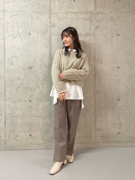 risapi🐰（骨格ウェーブ）さん（レディース・157cm）の冬コーディネート