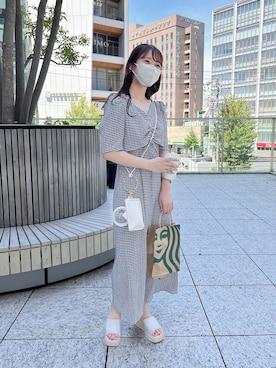 risapi🐰（骨格ウェーブ）さん（レディース・157cm）の夏コーディネート