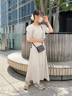 risapi🐰（骨格ウェーブ）さん（レディース・157cm）の夏コーディネート