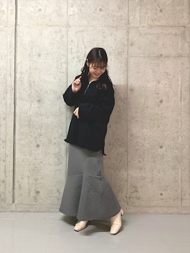 risapi🐰(骨格ウェーブ)さん(レディース・157cm)の冬コーディネート