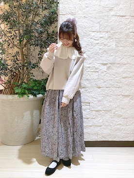 risapi🐰（骨格ウェーブ）さん（レディース・157cm）の秋コーディネート