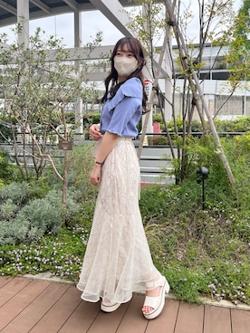 risapi🐰（骨格ウェーブ）さん（レディース・157cm）の春コーディネート