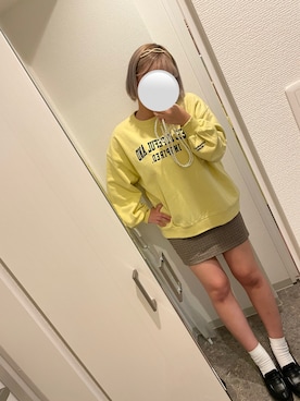 「おんなのこコーデ」｜「アイテム（スウェット）」を使った、keychan☺︎さん（レディース・156cm）の秋コーディネート