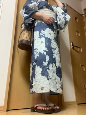 「アイテム（浴衣）」を使った、はちゅさん（レディース・155cm）の夏コーディネート