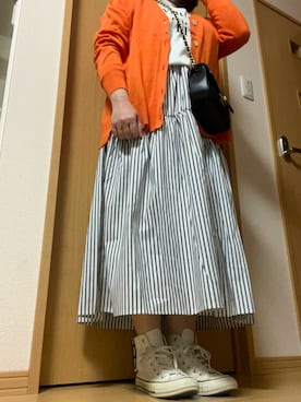 「andrea cardone（アンドレアカルドネ）のアイテム（バッグ）」を使った、はちゅさん（レディース・155cm）の春コーディネート