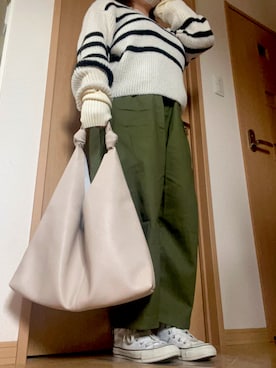 「アイテム（アームカバー、ホワイト系）」を使った、はちゅさん（レディース・155cm）の冬コーディネート