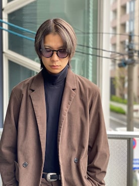 「JOURNAL STANDARD relume（ジャーナルスタンダード　レリューム）のアイテム（テーラードジャケット）」を使った、AKIRAさん（メンズ・177cm）の秋コーディネート
