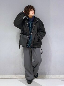 「アイテム（ブルゾン）」を使った、もりさん（メンズ・159cm・20代）の冬コーディネート
