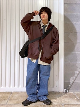 「アイテム（ネクタイ）」を使った、もりさん（メンズ・159cm・20代）の秋コーディネート