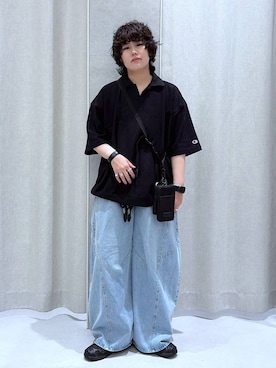 「RAGEBLUE（レイジブルー）のアイテム」を使った、もりさん（メンズ・159cm）の夏コーディネート