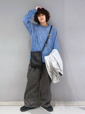 「アイテム（ブルゾン）」を使った、もりさん（メンズ・159cm・20代）の春コーディネート