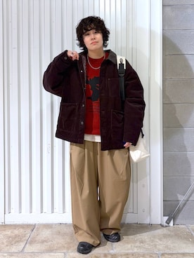 「RAGEBLUE（レイジブルー）のアイテム（ブルゾン）」を使った、もりさん（メンズ・159cm）の冬コーディネート