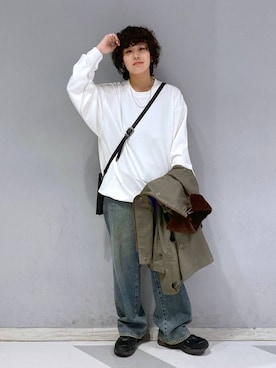 「アイテム（ブルゾン）」を使った、もりさん（メンズ・159cm・20代）の秋コーディネート