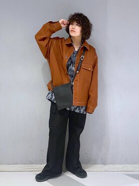 「アイテム（ブルゾン）」を使った、もりさん（メンズ・159cm・20代）の冬コーディネート