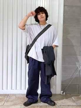 「アイテム（トップス）」を使った、もりさん（メンズ・159cm・20代）の夏コーディネート