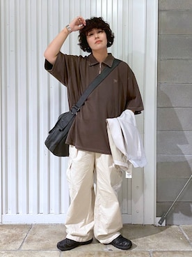 「アイテム（カーゴパンツ）」を使った、もりさん（メンズ・159cm・20代）の夏コーディネート
