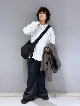 「アイテム（ブルゾン）」を使った、もりさん（メンズ・159cm・20代）の秋コーディネート