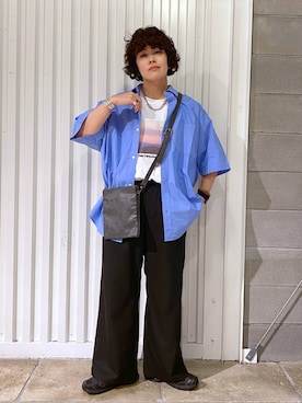 「RAGEBLUE（レイジブルー）のアイテム」を使った、もりさん（メンズ・159cm）の夏コーディネート