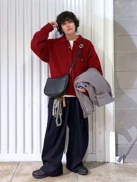 「RAGEBLUE（レイジブルー）のアイテム（ブルゾン）」を使った、もりさん（メンズ・159cm）の冬コーディネート