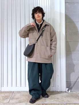 「RAGEBLUE」｜「アイテム（ジャケット/アウター）」を使った、もりさん（メンズ・159cm）の冬コーディネート