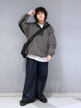 「アイテム（ブルゾン）」を使った、もりさん（メンズ・159cm・20代）の秋コーディネート