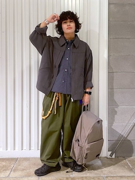 「アイテム（バックパック/リュック）」を使った、もりさん（レディース・159cm・20代）の夏コーディネート