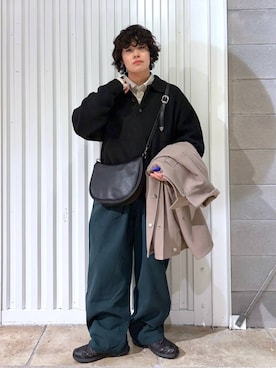 「RAGEBLUE（レイジブルー）のアイテム（ブルゾン）」を使った、もりさん（メンズ・159cm）の冬コーディネート