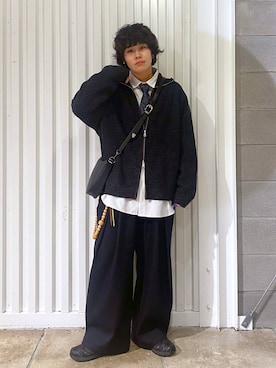 「RAGEBLUE（レイジブルー）のアイテム（パンツ）」を使った、もりさん（メンズ・159cm）の秋コーディネート