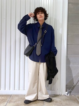 「アイテム（フォーマルスーツ/小物）」を使った、もりさん（メンズ・159cm・20代）の秋コーディネート