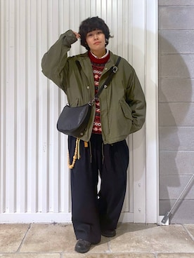 「アイテム（テーラードジャケット）」を使った、もりさん（メンズ・159cm・20代）の秋コーディネート