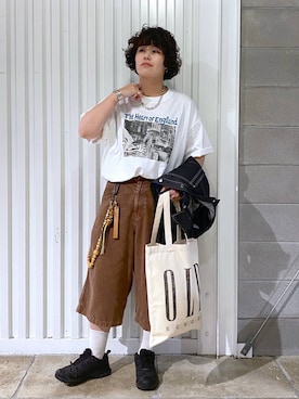 「アイテム（ネックレス）」を使った、もりさん（メンズ・159cm）の夏コーディネート
