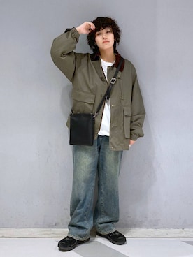 「アイテム（ブルゾン）」を使った、もりさん（メンズ・159cm・20代）の秋コーディネート