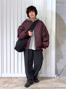 「RAGEBLUE」｜「アイテム（ジャケット/アウター）」を使った、もりさん（メンズ・159cm）の冬コーディネート