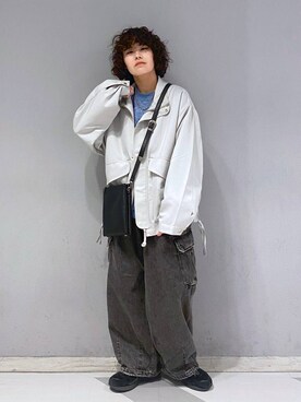 「アイテム（ブルゾン）」を使った、もりさん（メンズ・159cm・20代）の冬コーディネート