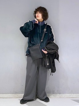 「アイテム（ブルゾン）」を使った、もりさん（メンズ・159cm・20代）の冬コーディネート