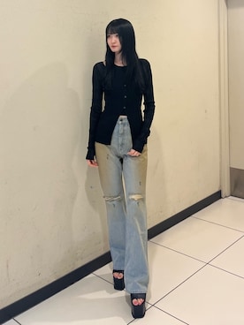 岩橋蒼依さん（レディース・162cm）の春コーディネート