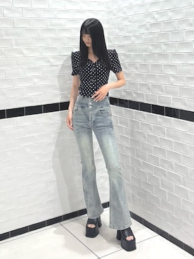 岩橋蒼依さん(レディース・162cm)の夏コーディネート