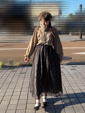 「Loueme（ルエム）のアイテム」を使った、soraさん（レディース・163cm）の秋コーディネート