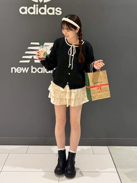 「アイテム（ソックス/靴下）」を使った、soraさん（レディース・163cm）の秋コーディネート