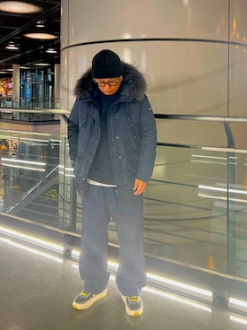 「TATRAS（タトラス）のアイテム」を使った、くぅろさん（メンズ・165cm）の冬コーディネート