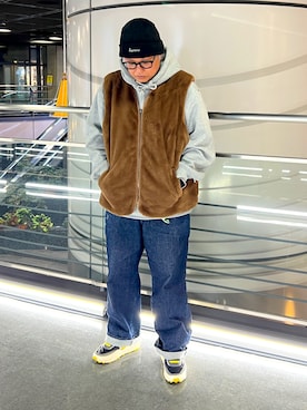 「UNDERCOVER（アンダーカバー）のアイテム」を使った、くぅろさん（メンズ・165cm）の冬コーディネート