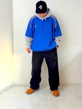 「UNDERCOVER（アンダーカバー）のアイテム」を使った、くぅろさん（メンズ・165cm）の冬コーディネート