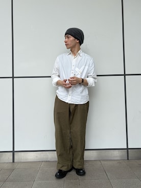 「arth（アース）のアイテム（帽子）」を使った、Rintaroさん（メンズ・161cm）の秋コーディネート
