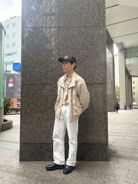 「arth（アース）のアイテム（帽子）」を使った、overriderintaroさん（メンズ・161cm）の春コーディネート