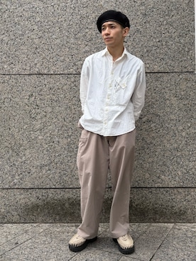「アイテム（ハンチング/ベレー帽）」を使った、overriderintaroさん（メンズ・161cm・20代）の秋コーディネート